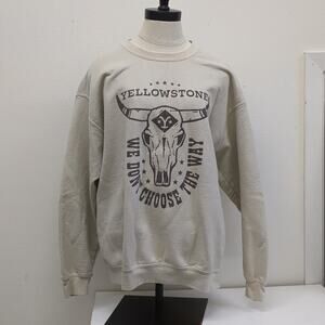 yellowstone crewneck sweater size Large